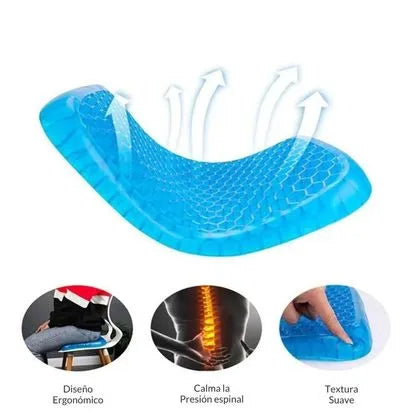 COGIN DE GEL ABANZADO PARA EL ALIVIO DE PRESION Y POSTURA CORRECTA