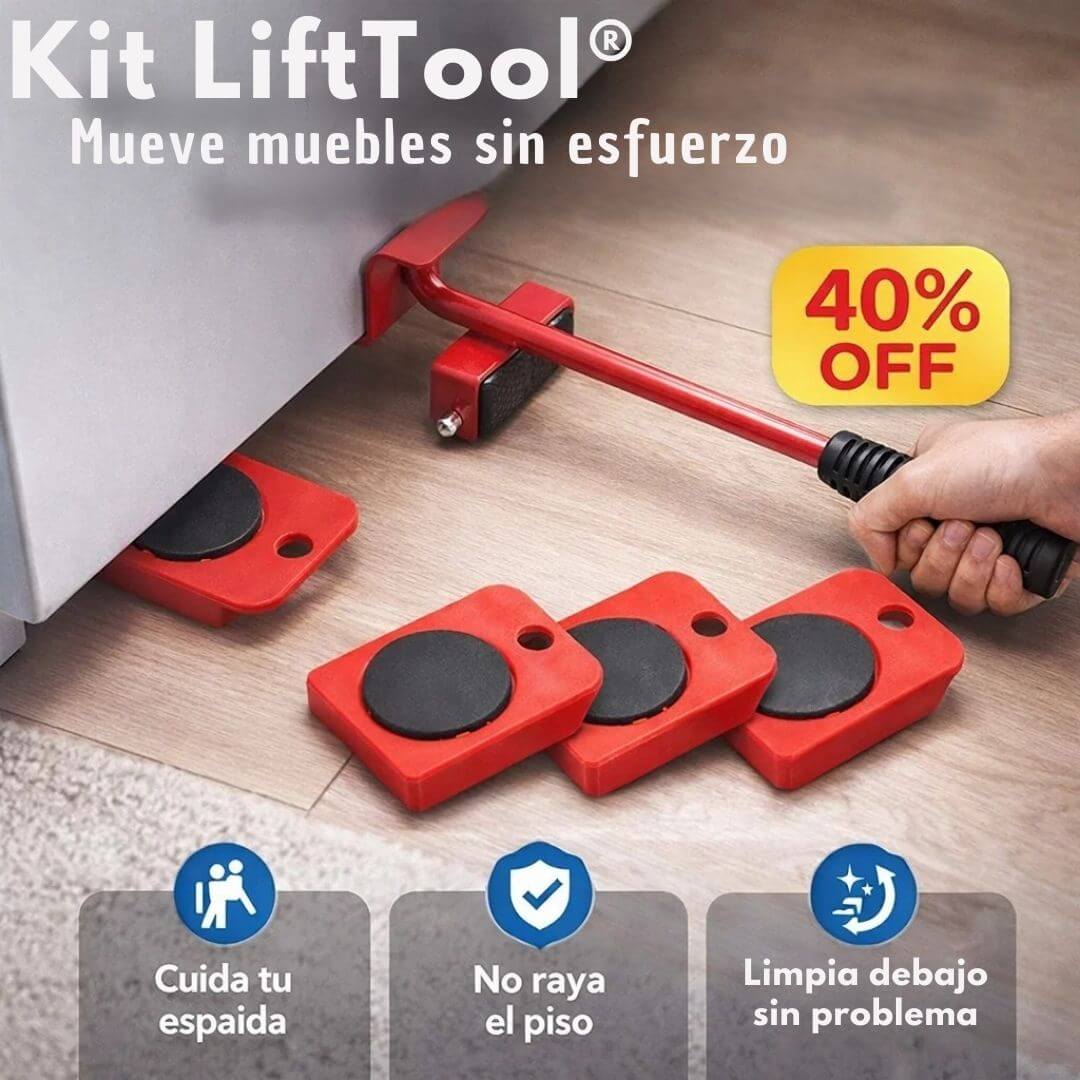 Kit LiftTool®: Levanta, desliza y reorganiza sin esfuerzo
