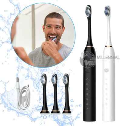 Cepillo Dental Eléctrico Inteligente – Tecnología Sónica de Limpieza Profunda