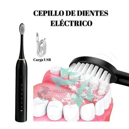 Cepillo Dental Eléctrico Inteligente – Tecnología Sónica de Limpieza Profunda