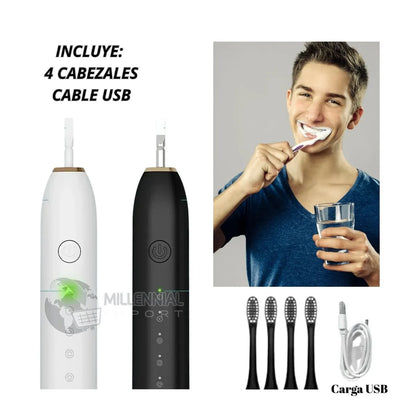 Cepillo Dental Eléctrico Inteligente – Tecnología Sónica de Limpieza Profunda