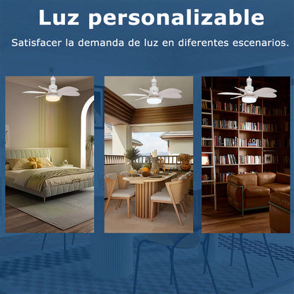 FOCO VENTILADOR 6 ASPAS LED 3 VELOCIDADES 40W 52 CM