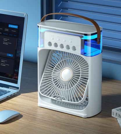 MINI AIRE ACONDICIONADO PORTATIL HUMIFICADOR Y PURIFICADOR