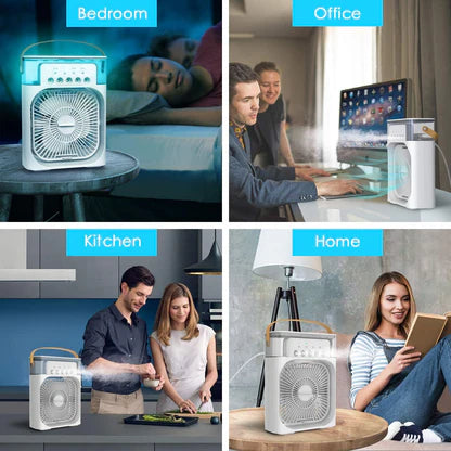 MINI AIRE ACONDICIONADO PORTATIL HUMIFICADOR Y PURIFICADOR